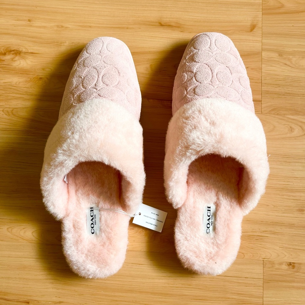 Coach Sherpa Flat Mule In Signature
Suede#CCX65 Women 10.0 US - Picture 2 of 8